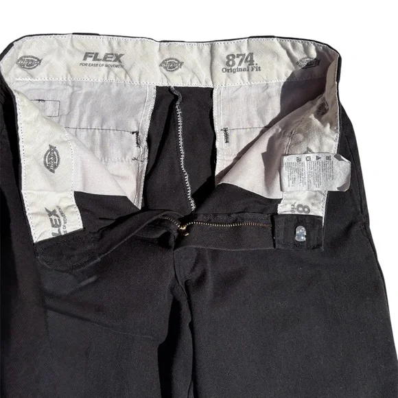 Dickies Men’s Black Straight Leg Trousers 30” - Picture 3 of 3